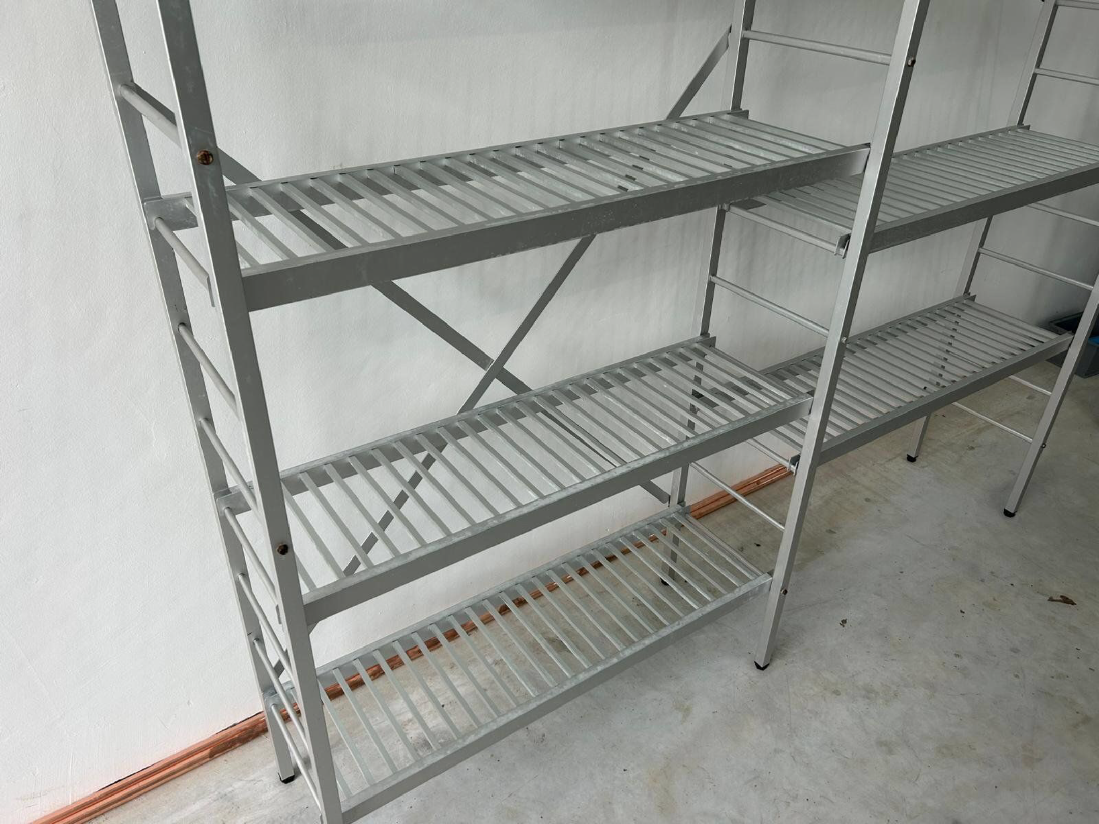 Aluminiumregal/Aluregal /203 x 35 cm/ No 61