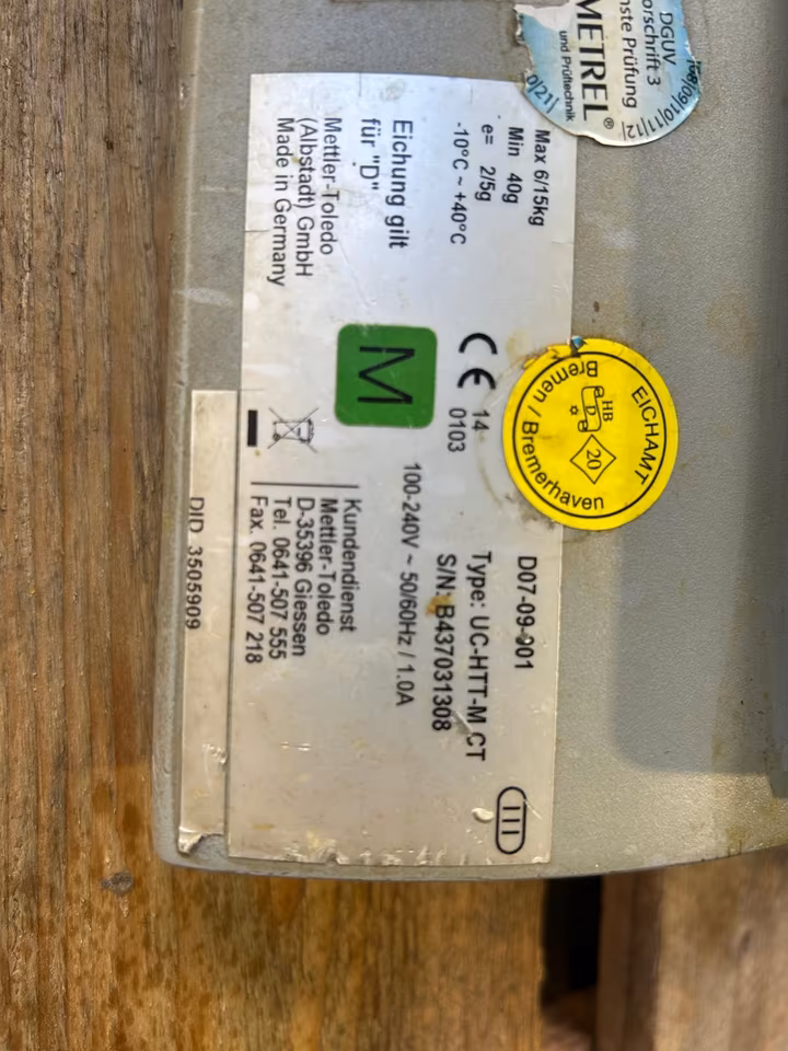 2x Mettler Toledo UC-HTT-M-CT Ladenwaage/ Waage/ mit Drucker