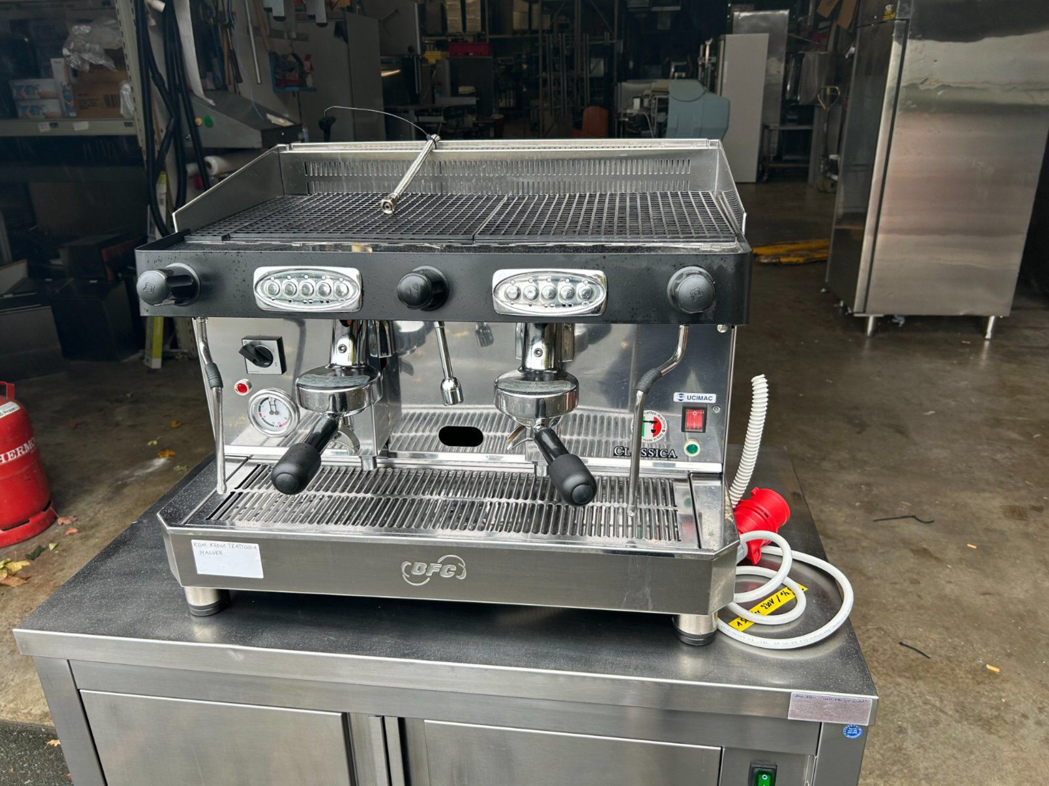 BFC 2GV EL Siebträger Espressomaschine/ Kaffeemaschine Kom Krom