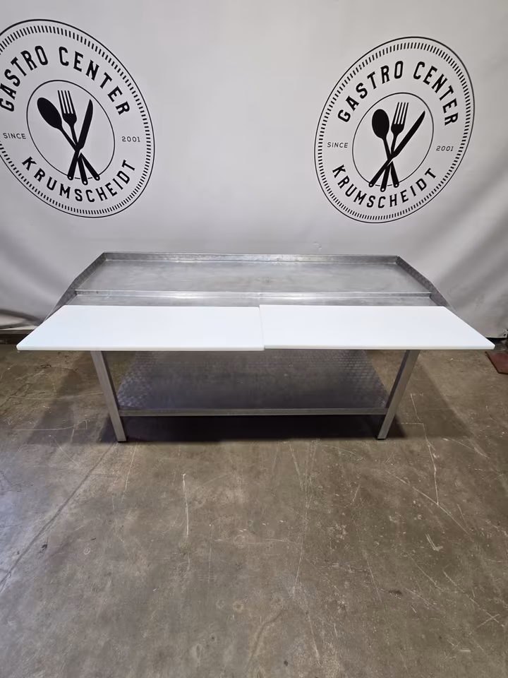 Alu Zerlegetisch/ Stufentisch/ Metzgertisch/ Tisch/ 202x90cm