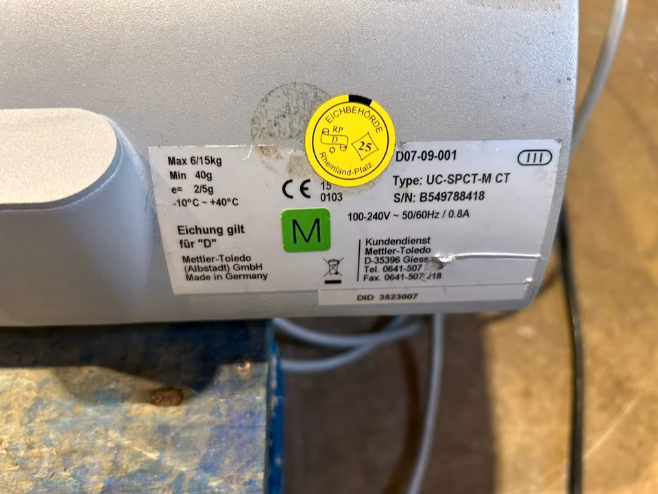 3x Mettler Toledo UC-HTT-M-CT Ladenwaage/ Waage