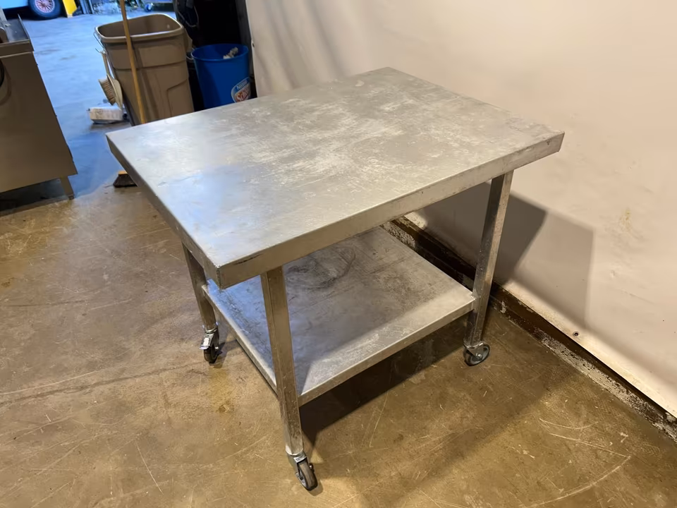 Alutisch/Aluminium Tisch/Arbeitstisch/Untergestell/Werkbank 100cm